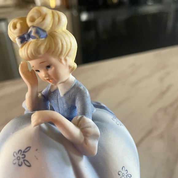 VTG LEFTON CHINA HAND PAINTED KW1234 BLOOMER GIRL - Picture 3 of 11